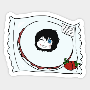 jeff the killer chibi Sticker